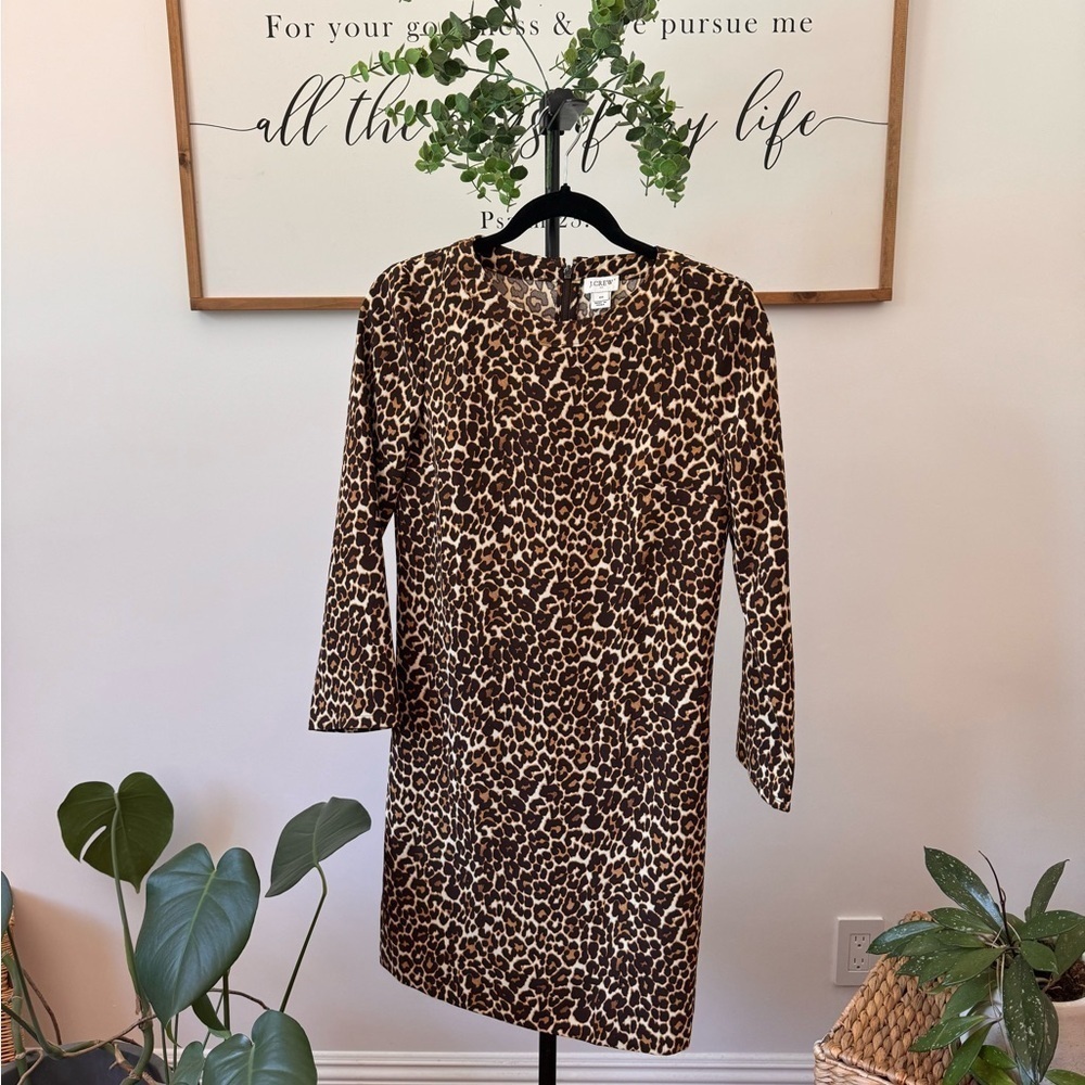 Beautiful J. Crew leopard print dress